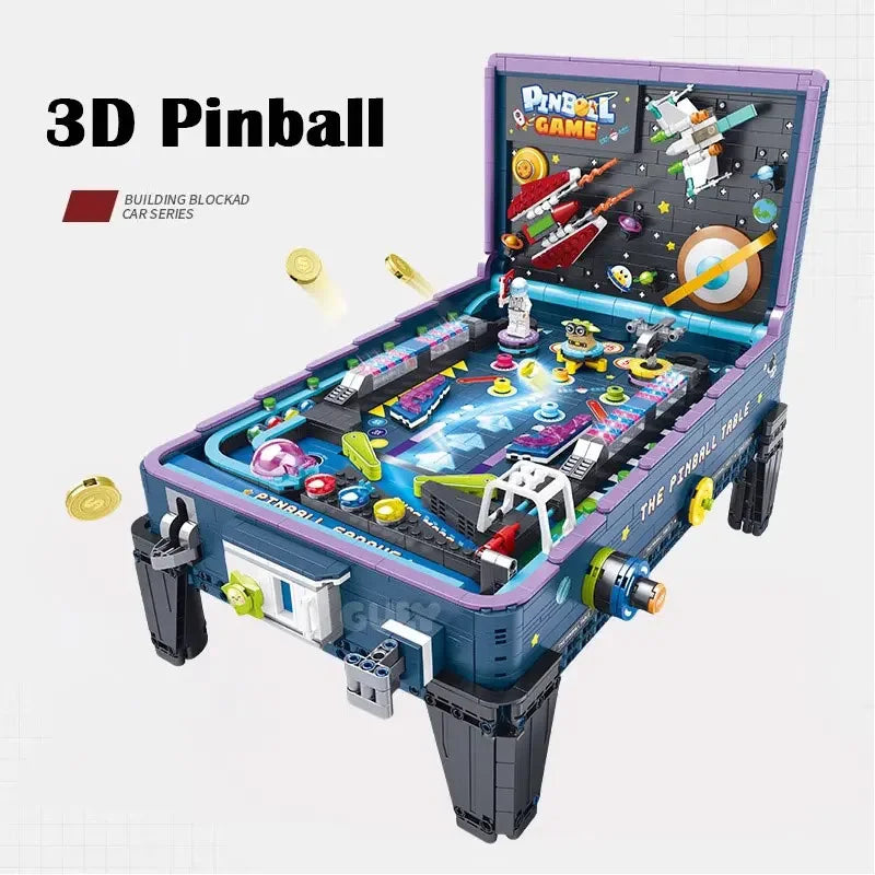 Pinball Building Block Set | 2309 Pieces | Led Light | For Adults And Teens