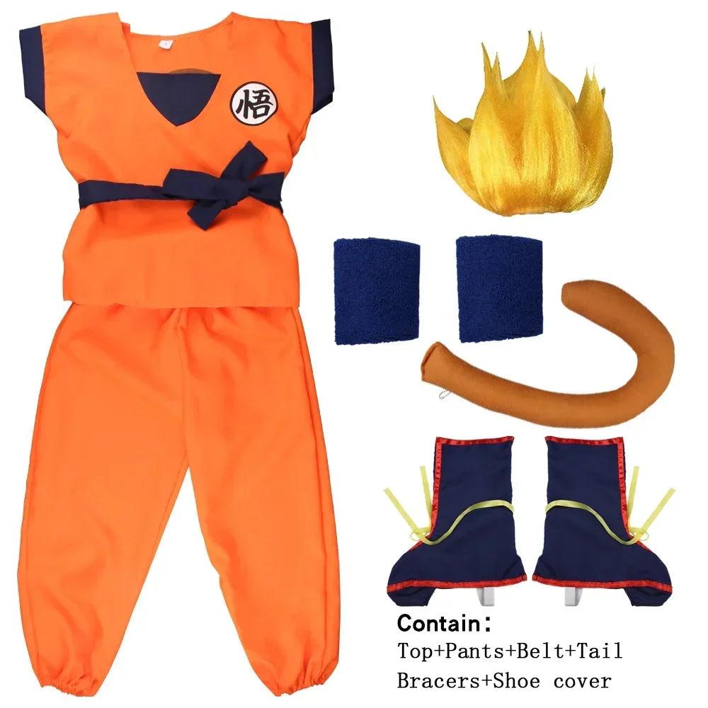 Goku Cosplay Costume | Blue Gold Outfit | Toylandeu™