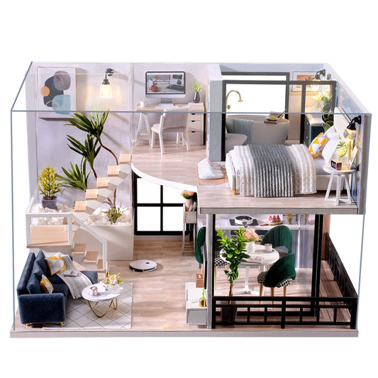 DIY Dollhouse Kit with LED Lights and Music - ToylandEU