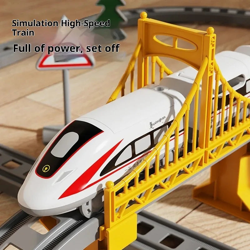 Electric Train Set With Track Playset For Kids Educational - ToylandEU