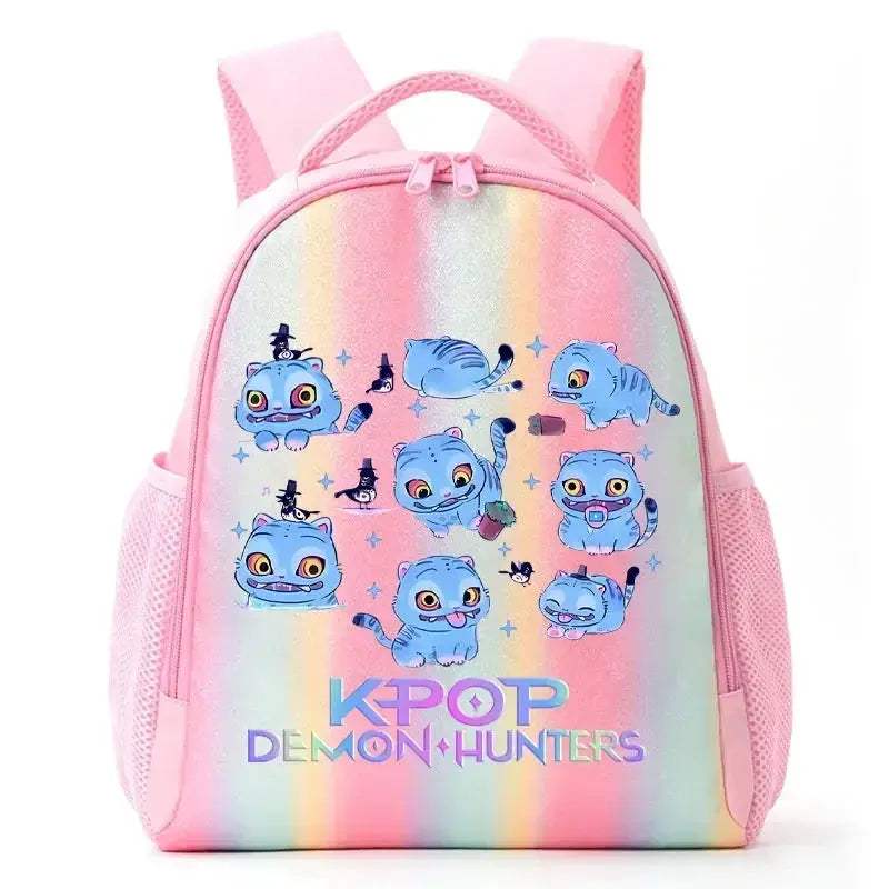 Anime Rainbow Backpack With Demon Hunters Design For Students - ToylandEU