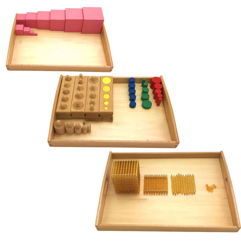 Montessori Wooden Tray for Preschool Learning and Sensory Exploration - ToylandEU