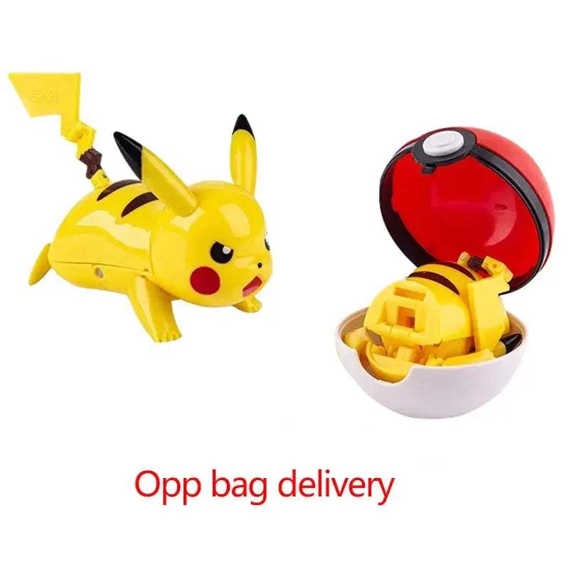 Pokeball Transforming Action Figure Set Pokemon Gift - ToylandEU