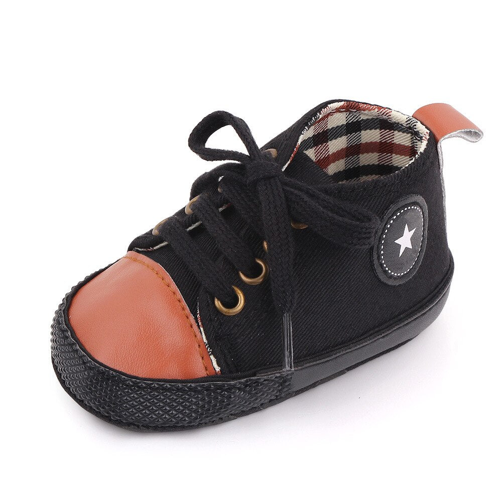 Fashionable Bling Canvas Shoes for Baby Girls - Soft Sole Toddler Sneakers Toyland EU