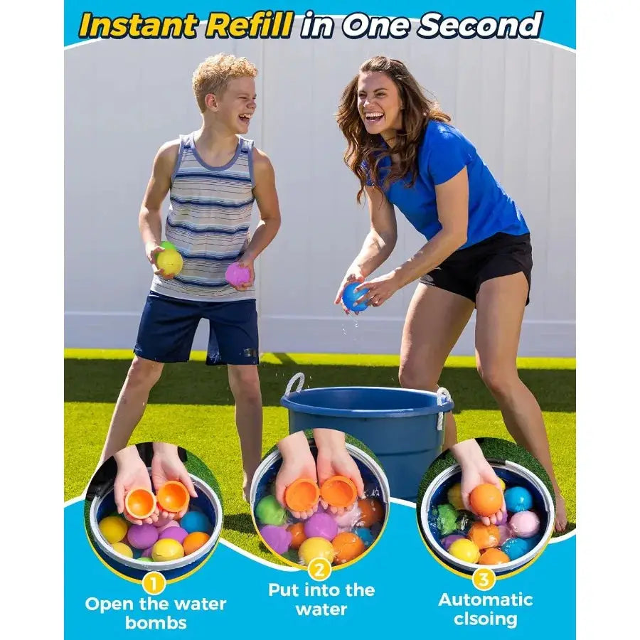 Reusable Water Bomb balloons, Summer Toy Water Toy for Boys and Girls, Pool Beach Toys for Kids ages 3-12, Outdoor Activities Wa - ToylandEU
