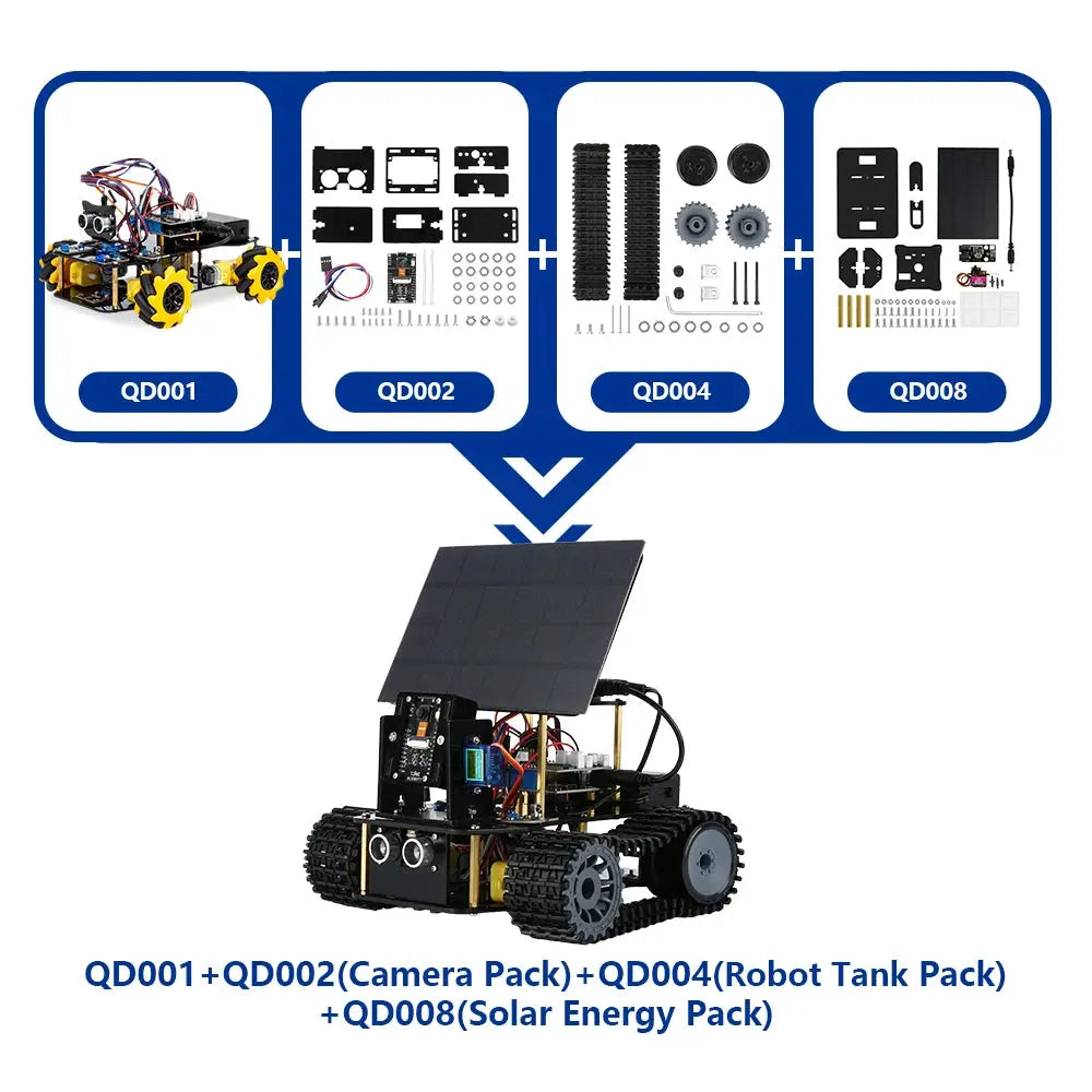 ACEBOTT ESP32 4WD Mecanum Wheel Camera IoT WiFi STEM STEAM Programming Smart Robot Car kit for School Project Arduino UNO R3 - ToylandEU