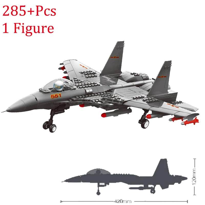 Military F/A-18E Super BumbleBee Fighter Plane Building Blocks - ToylandEU