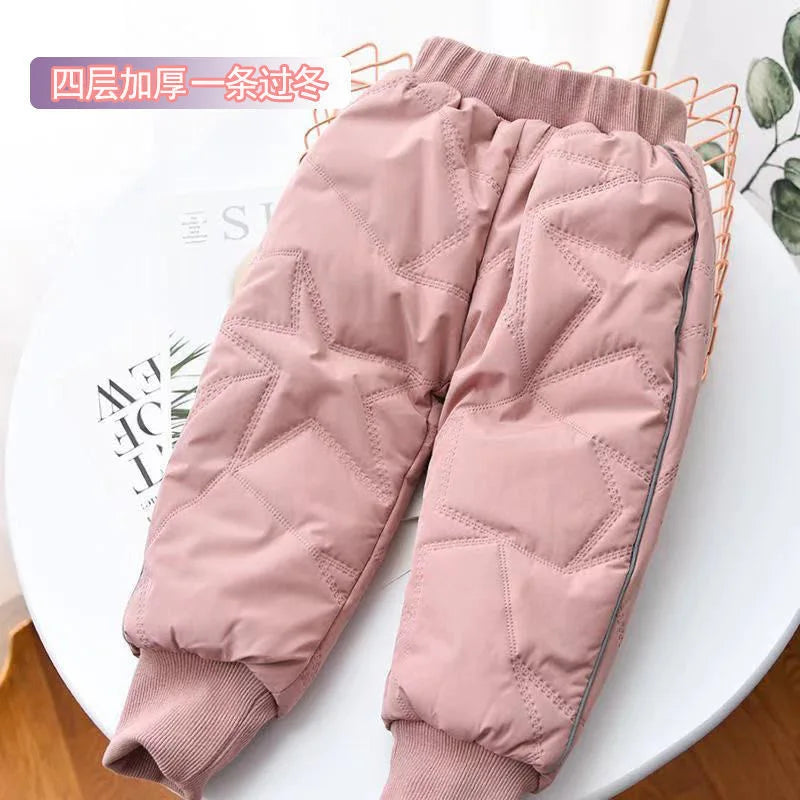 Kids Ski Pants | Waterproof Winter Fleece | Elastic Waist | Unisex Youth