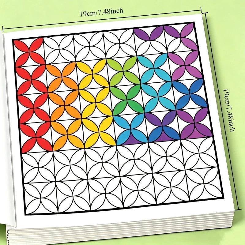 Adult Coloring Book | Geometric Patterns | Toylandeu™