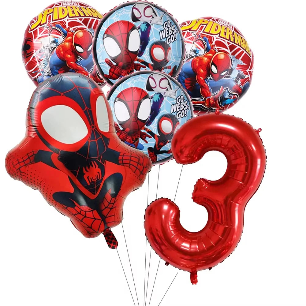 Birthday Party Supplies | Cartoon Spider Theme | Disposable Tableware