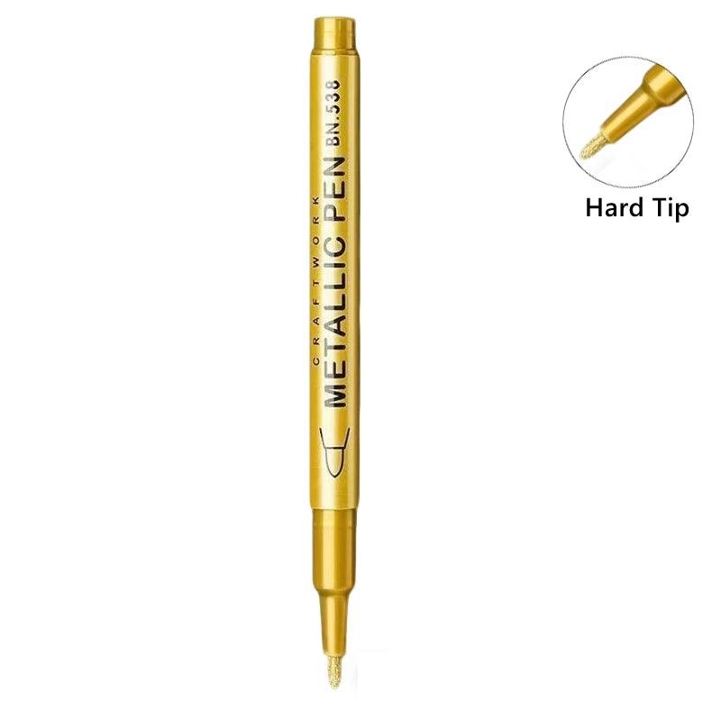 Metallic Paint Pens | Brush Tip Nib | Toylandeu™