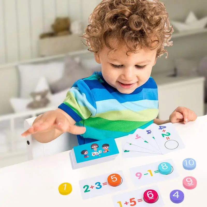 Early Learning Math Flash Cards for Neurocognitive and Motor Skill Development