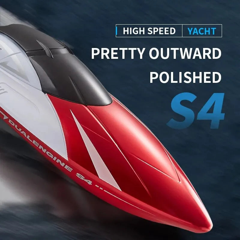 2.4G Remote Control Boat Double Rudder Motor Waterproof ABS High Speed - ToylandEU