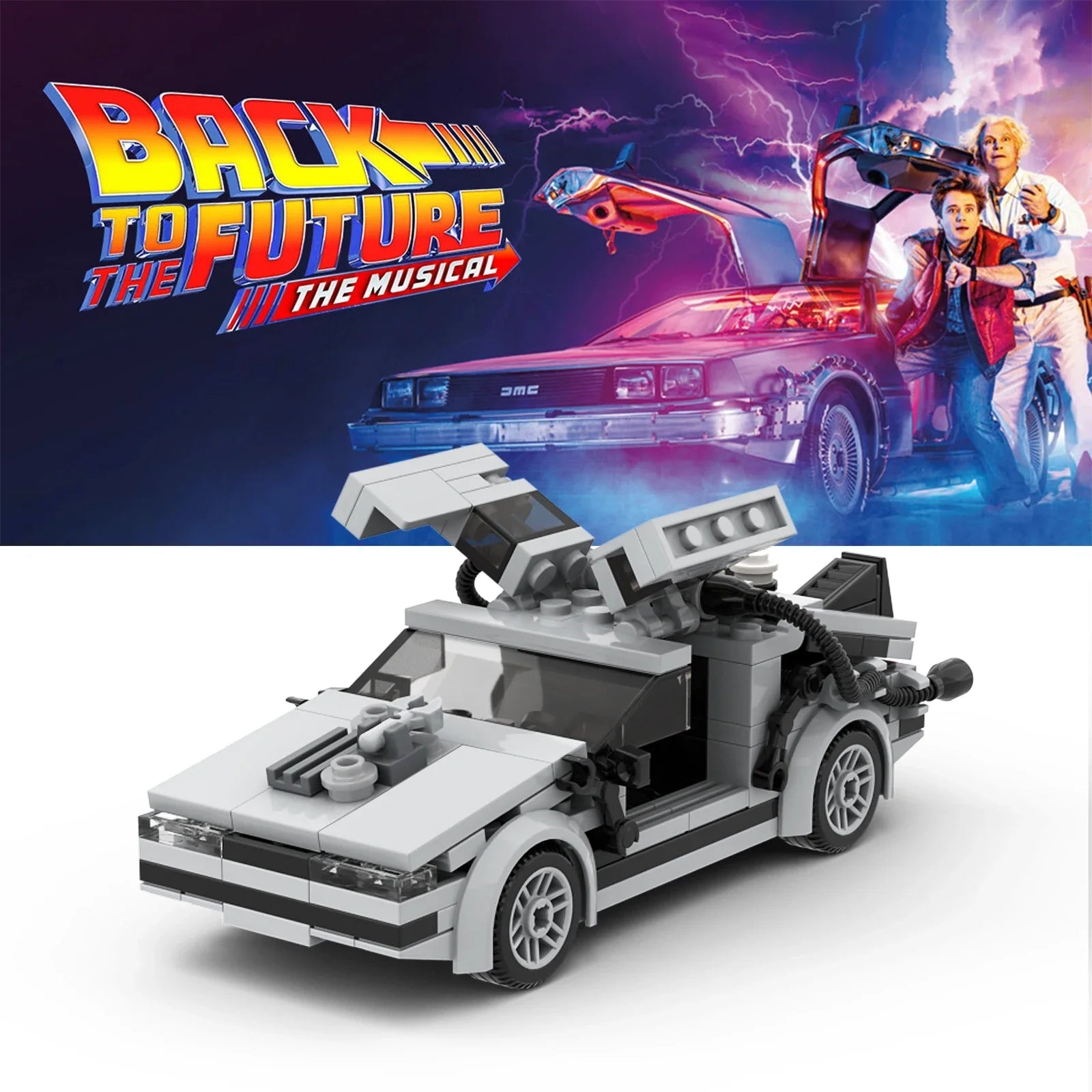 Back To The Future Time Machine Car Building Blocks - Educational Set - ToylandEU