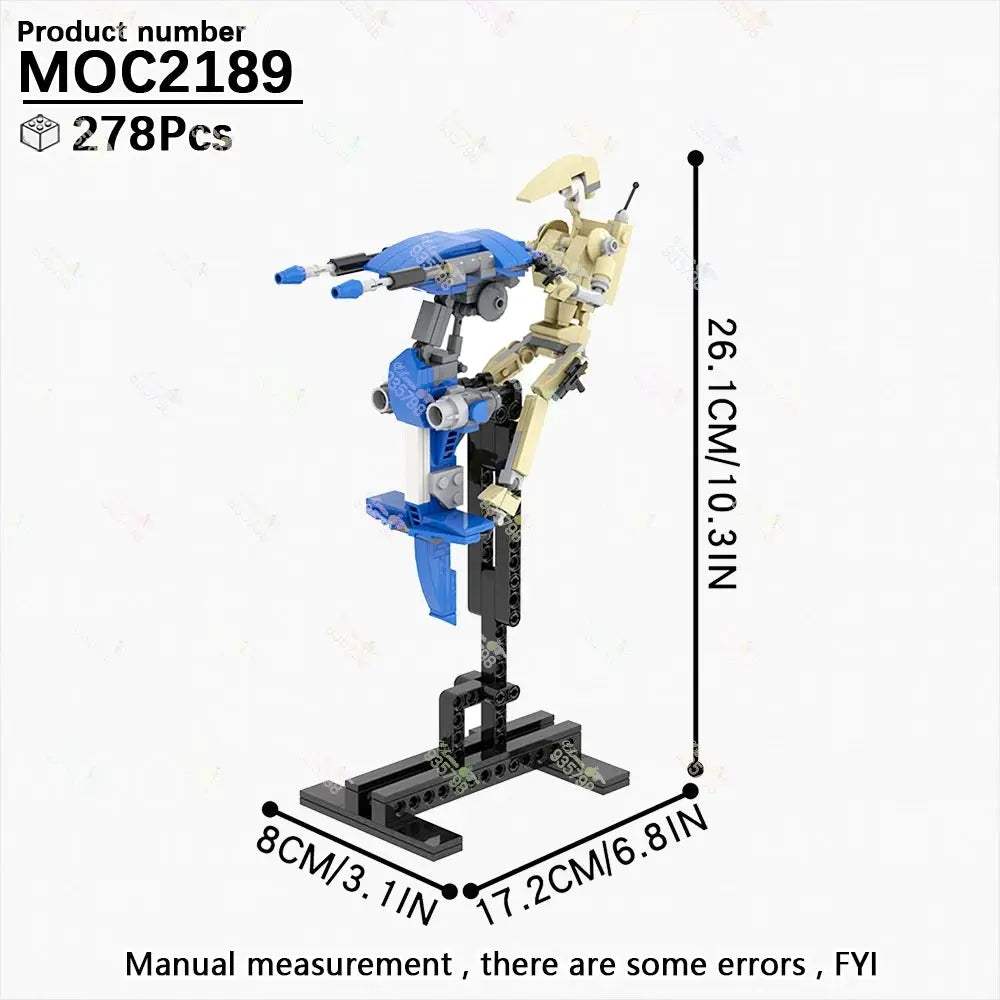 MOC Space Wars Movie Series Interplanetary Flying Motorcycle Combat Robot Airship Scout Building Blocks DIY Brick Kids Toy Gifts - ToylandEU