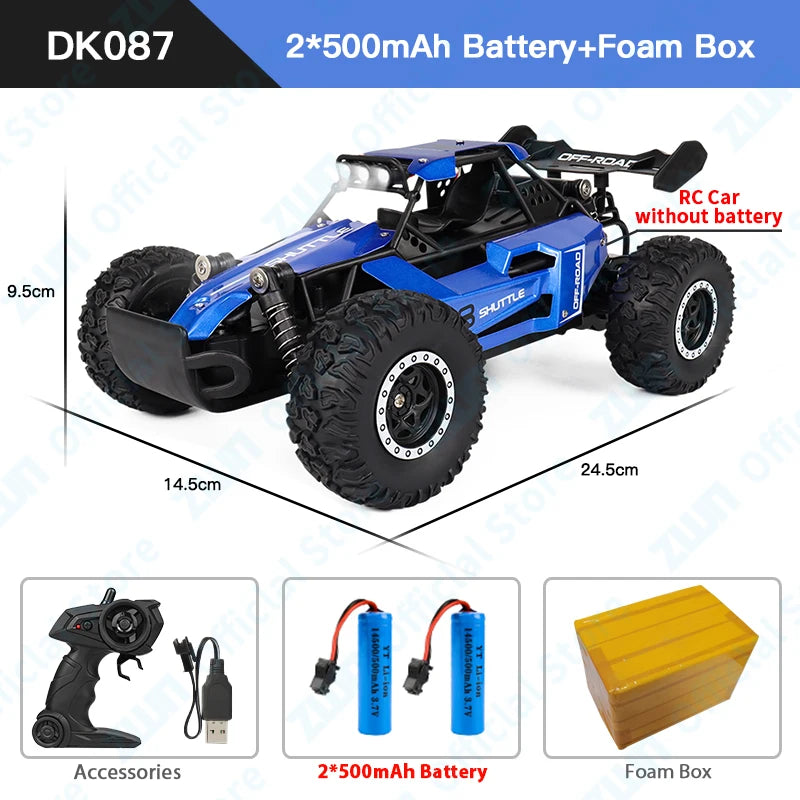 LED Lights RC Car 2WD Off Road Remote Control Vehicle
