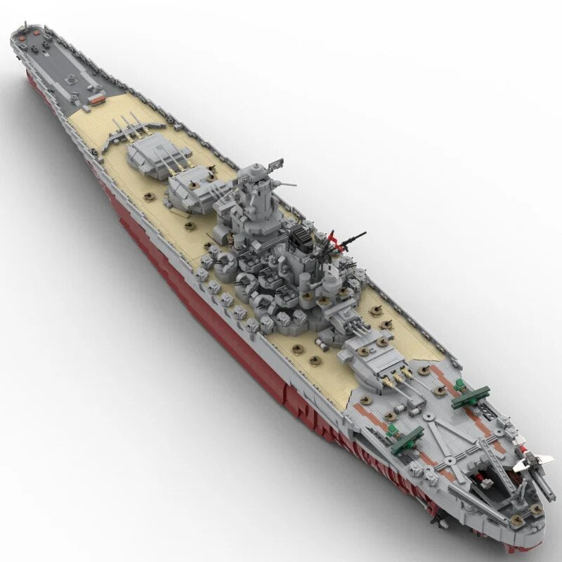 Navy Military Warship Building Blocks IJN Yamato 1:200 Construction Toy - ToylandEU