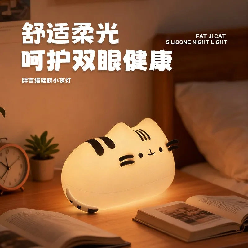 Pusheen Night Light | Glow In The Dark | Kawaii Cat Design | Bedroom Decor