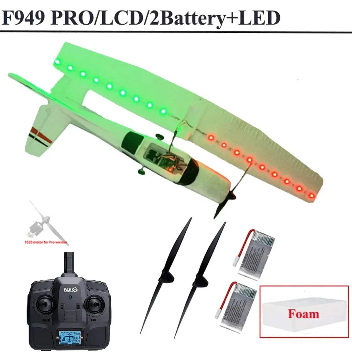 WLtoys 2.4G F949 LCD Version RC Airplane Cessna 182 RTF - ToylandEU