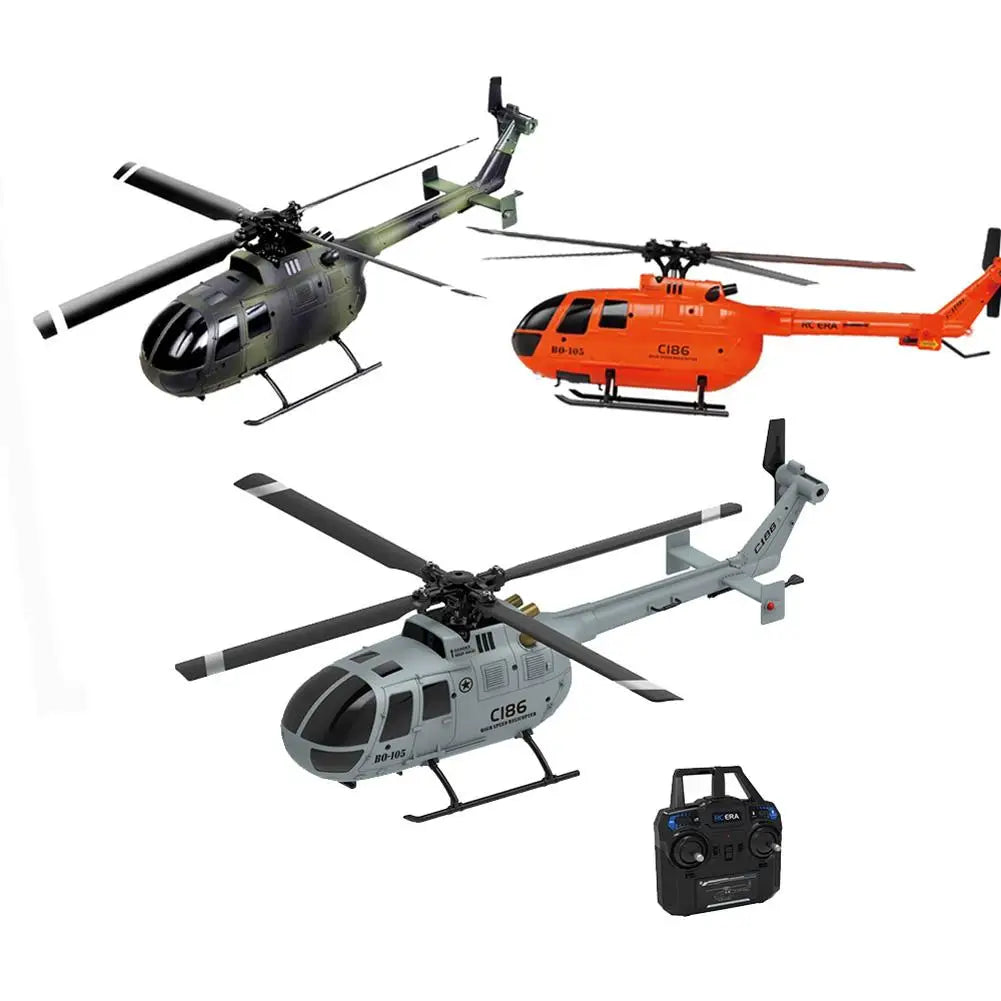 C186 Pro 2.4GHZ Remote Control Helicopter 4CH BO105 6-shaft Gyroscope