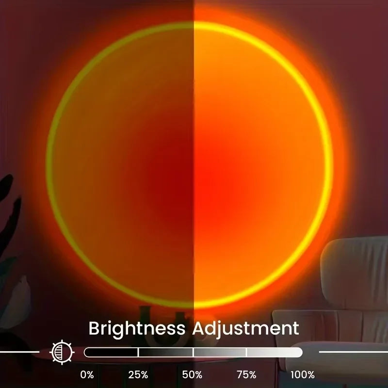 Sunset Projection Light | 16-Color Spectrum | USB Remote | Ambient Nightlight