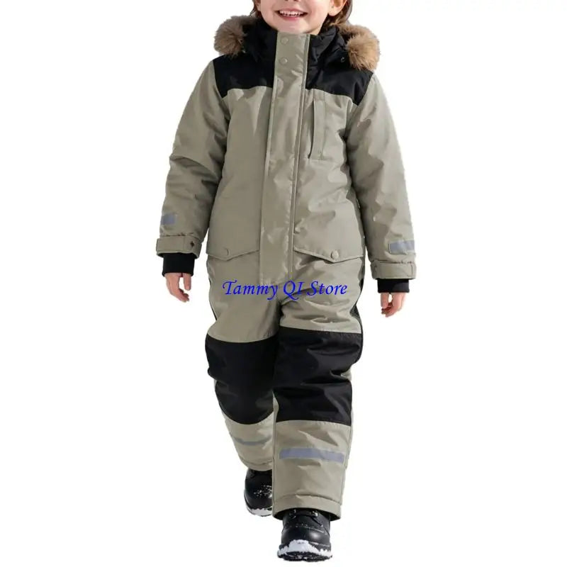 Kids Ski Suit | Waterproof Windproof | Warm Lining Detail | Boys Girls