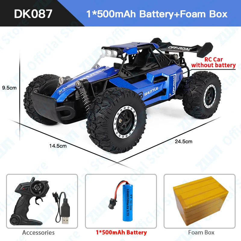 LED Lights RC Car 2WD Off Road Remote Control Vehicle