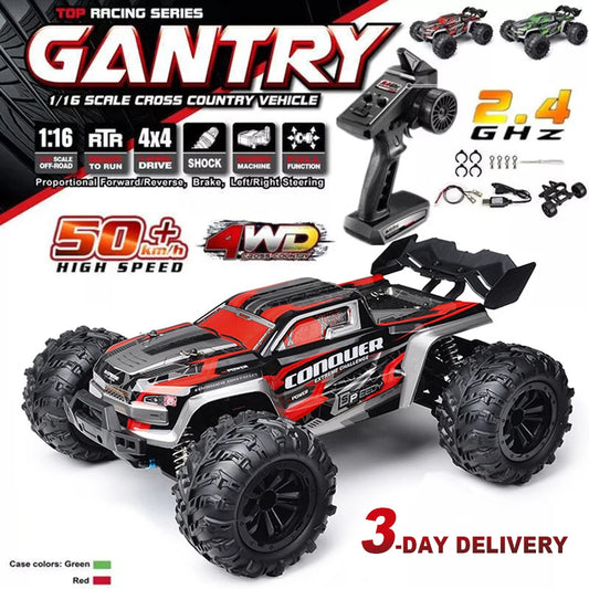 2024 High-Speed 1:16 Scale 4WD Off-Road Remote Control Monster Truck