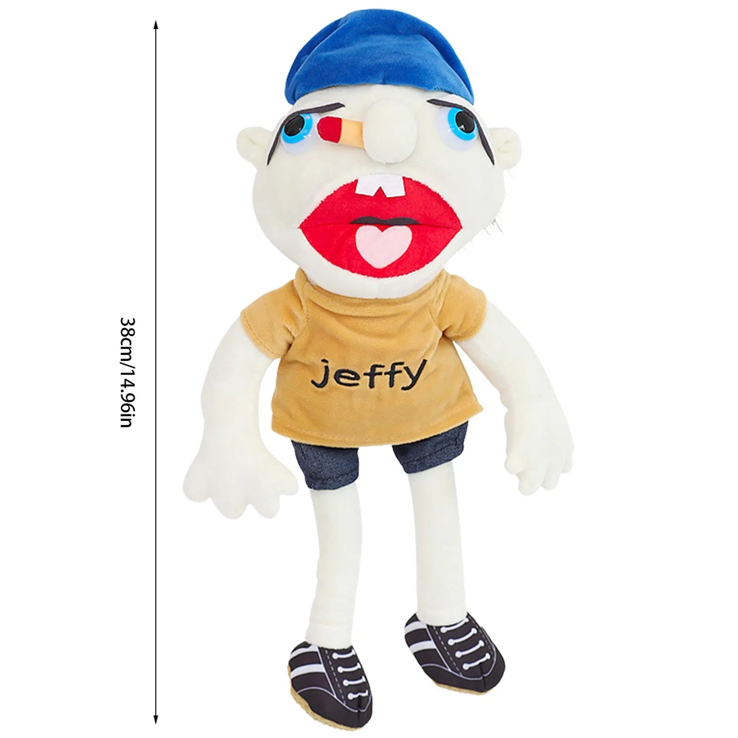 Jeffy Plush Puppet Toy - Soft Cuddle Doll & Creative Learning Gift