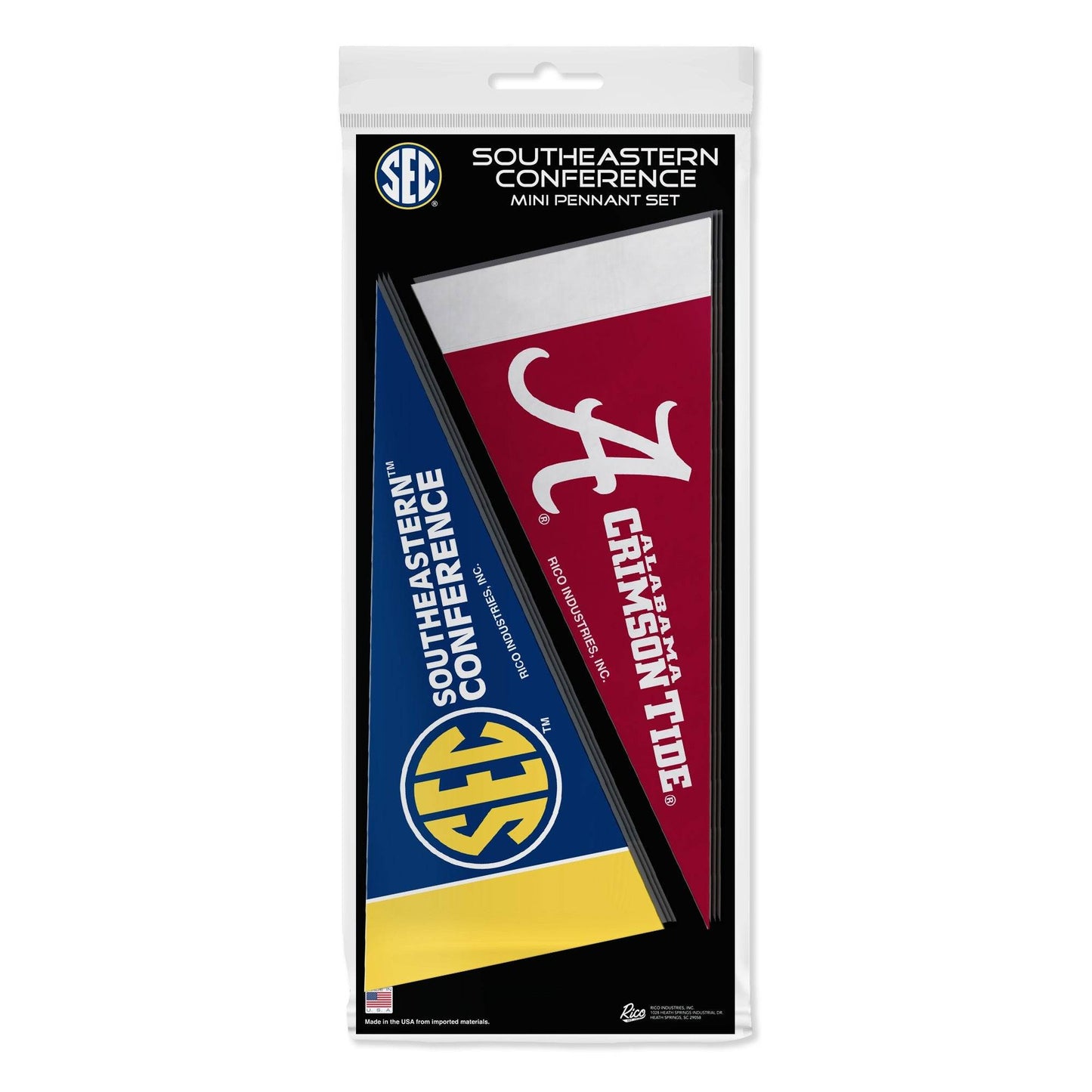 SEC Pennant Set Mini 2024 Officially Licensed 4x10 For Fans - ToylandEU
