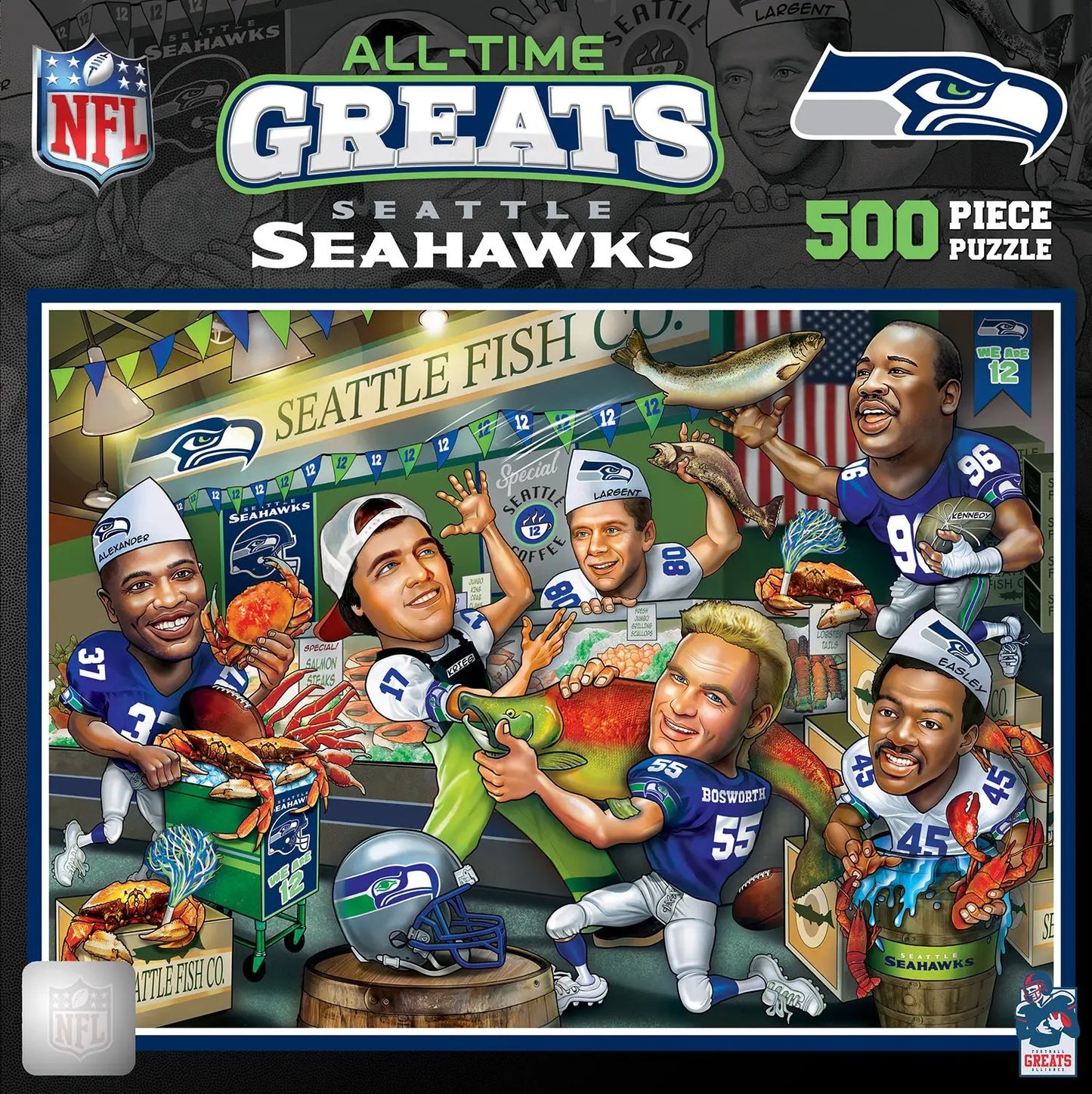Seattle Seahawks Puzzle 500 Piece All-Time Greats