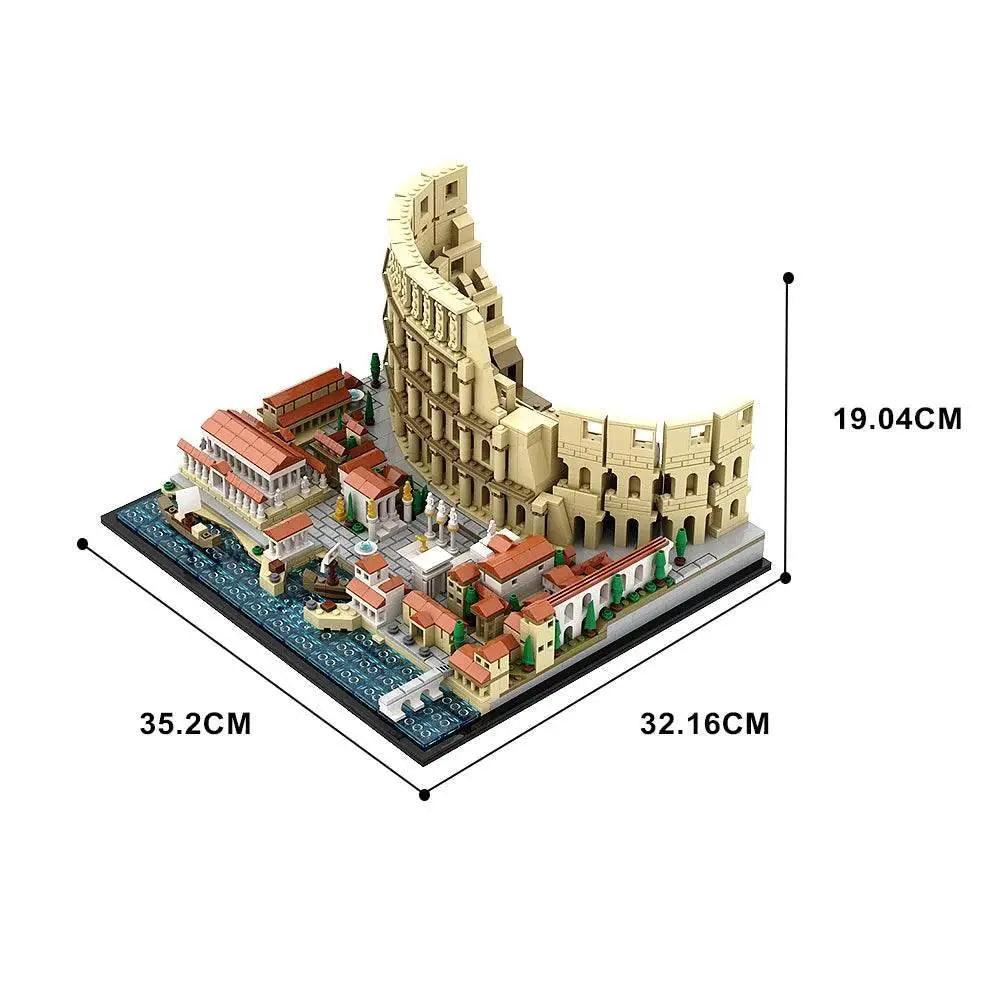  SETBRICKS MOC Roman Colosseum Architecture Model Building Block Set for Kids Building Bricks MOC -  ToylandEU™