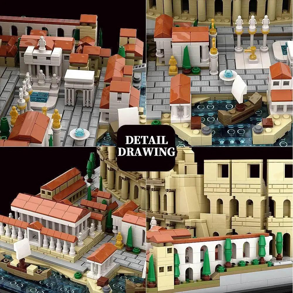  SETBRICKS MOC Roman Colosseum Architecture Model Building Block Set for Kids Building Bricks MOC -  ToylandEU™