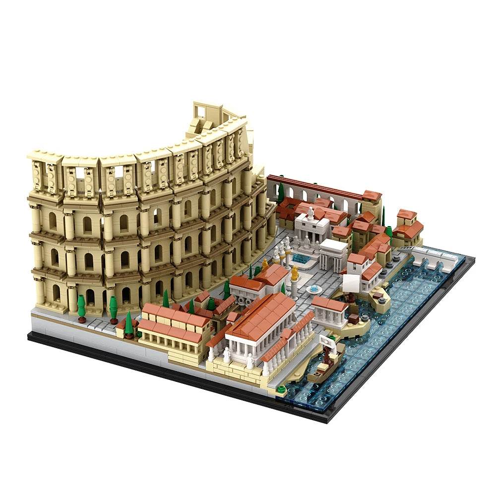 SETBRICKS MOC Roman Colosseum Architecture Model Building Block Set for Kids Building Bricks MOC - ToylandEU