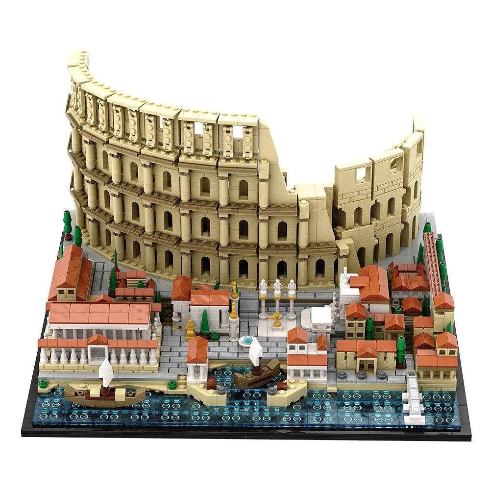 SETBRICKS MOC Roman Colosseum Architecture Model Building Block Set for Kids Building Bricks MOC - ToylandEU