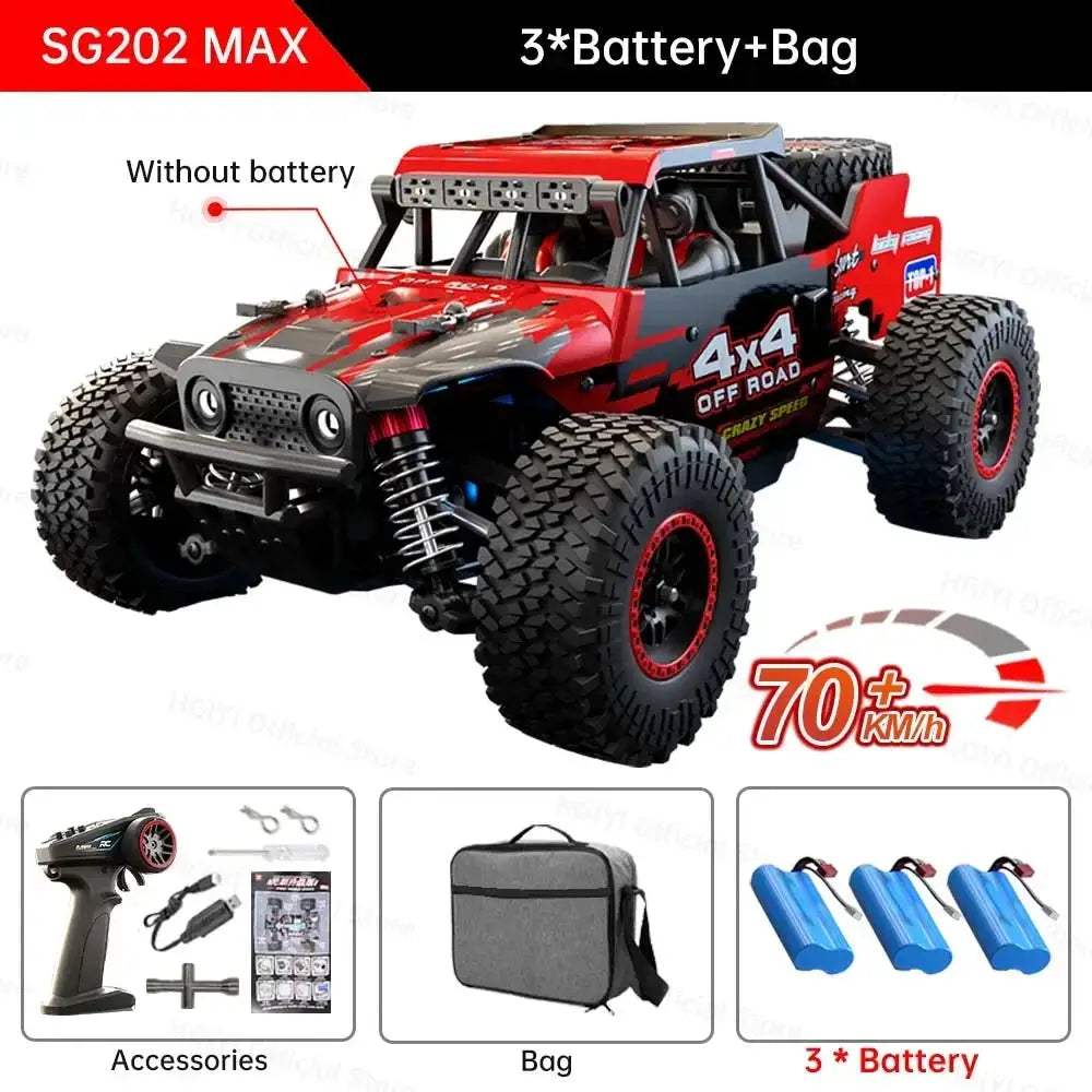 SG202 Max RC Car Off Road 70KMH Brushless Motor 4WD - ToylandEU