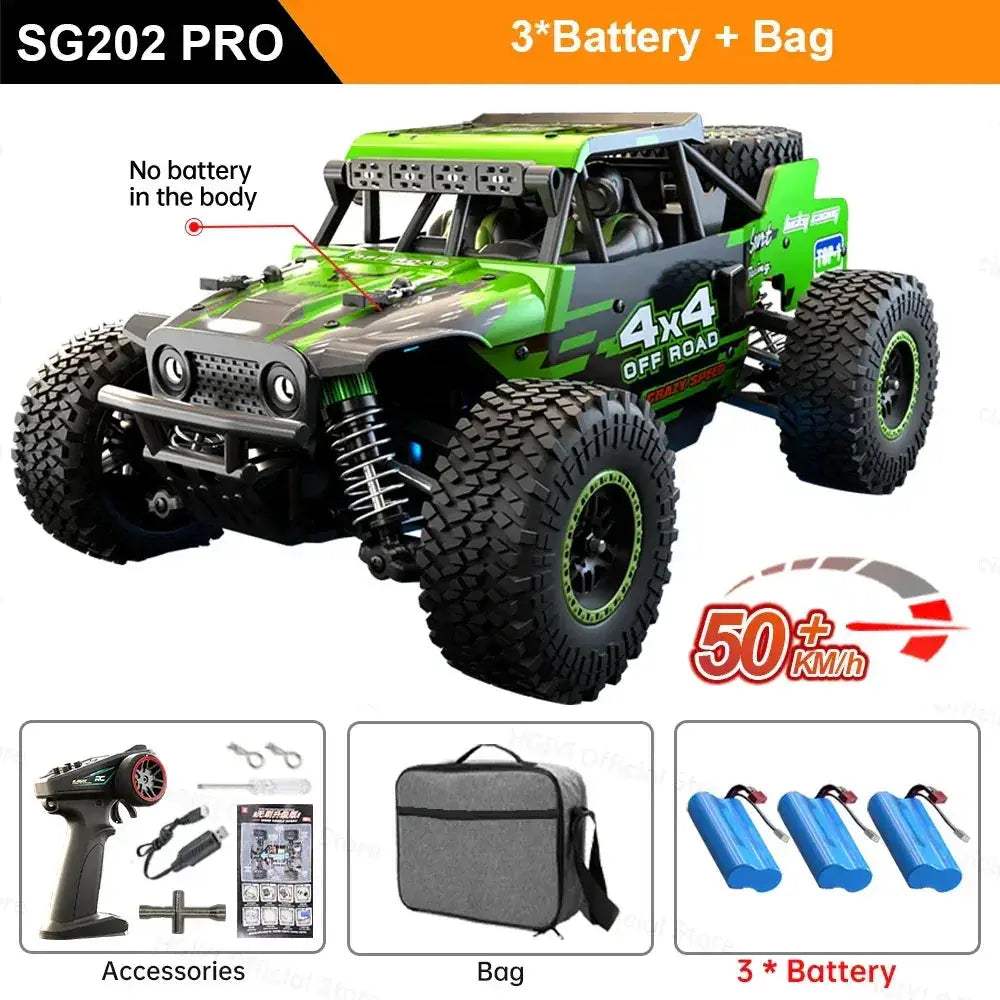 SG202 Max RC Car Off Road 70KMH Brushless Motor 4WD - ToylandEU