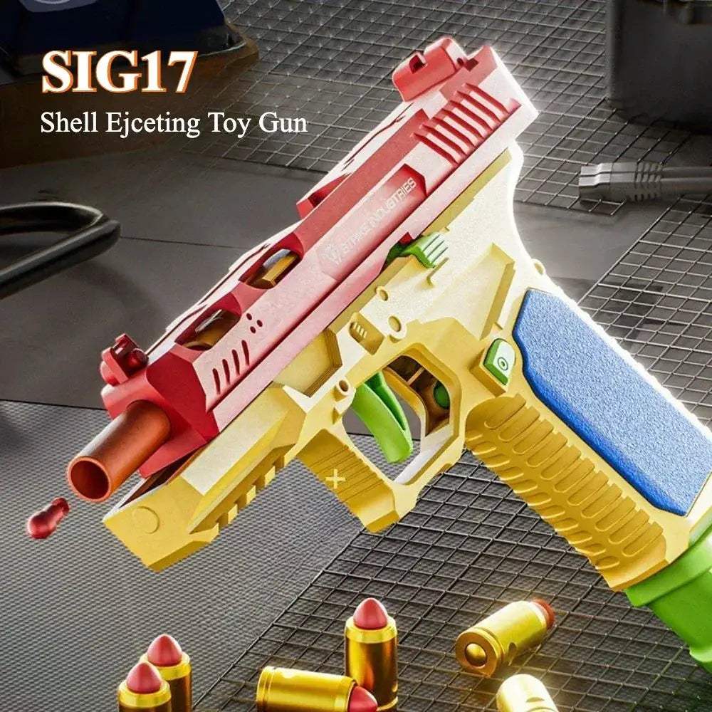 SIG17 Airsoft Toy Pistol With Shell Eject Action Outdoor Play - ToylandEU