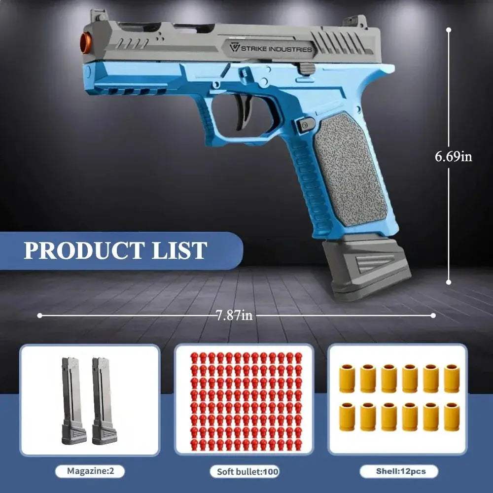 SIG17 Airsoft Toy Pistol With Shell Eject Action Outdoor Play - ToylandEU