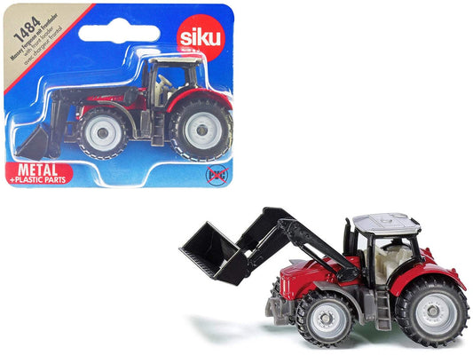 Massey Ferguson Tractor with Front Loader Red with Silver Top | Diecast Model Tractor | Siku | Collector Quality