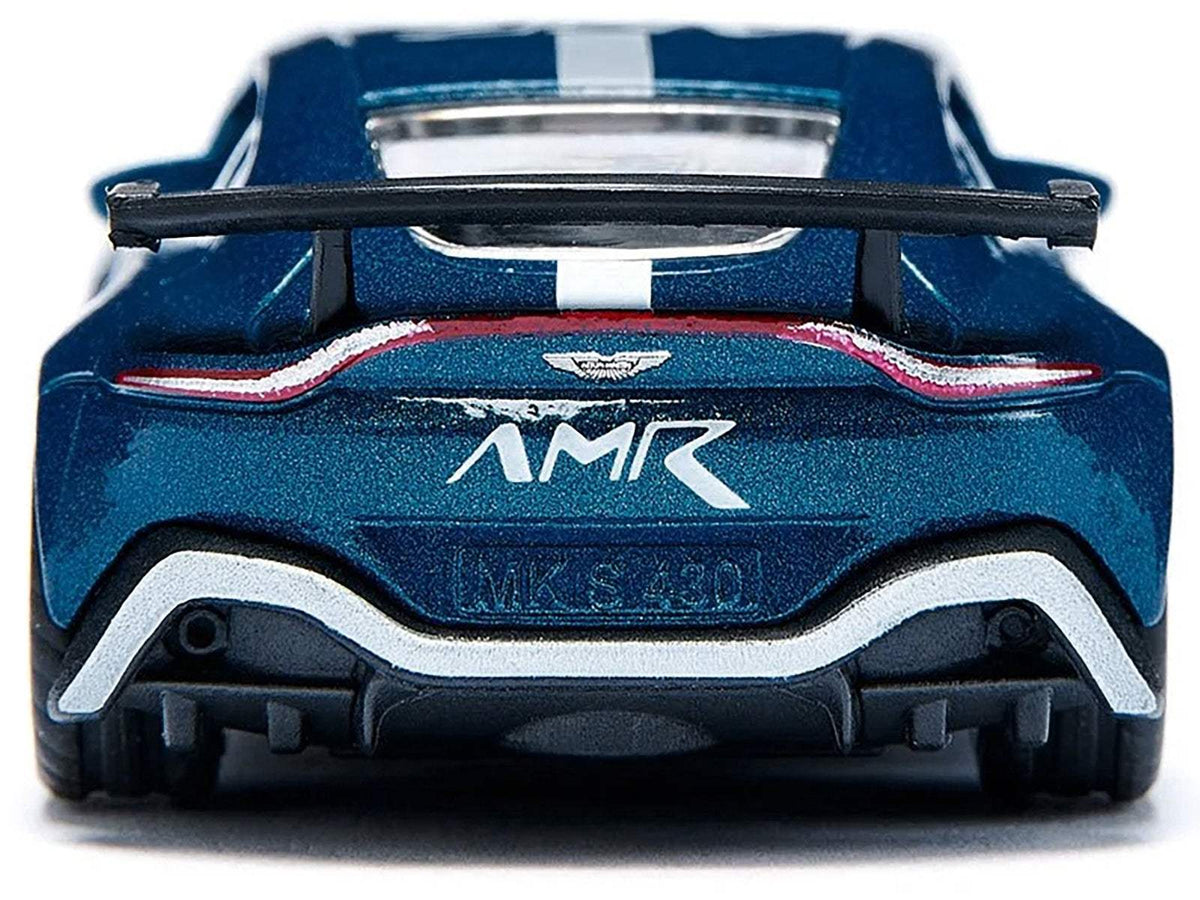 Aston Martin Vantage GT4 Blue Metallic with White Stripes | Diecast Model Car | Siku | Collector Quality