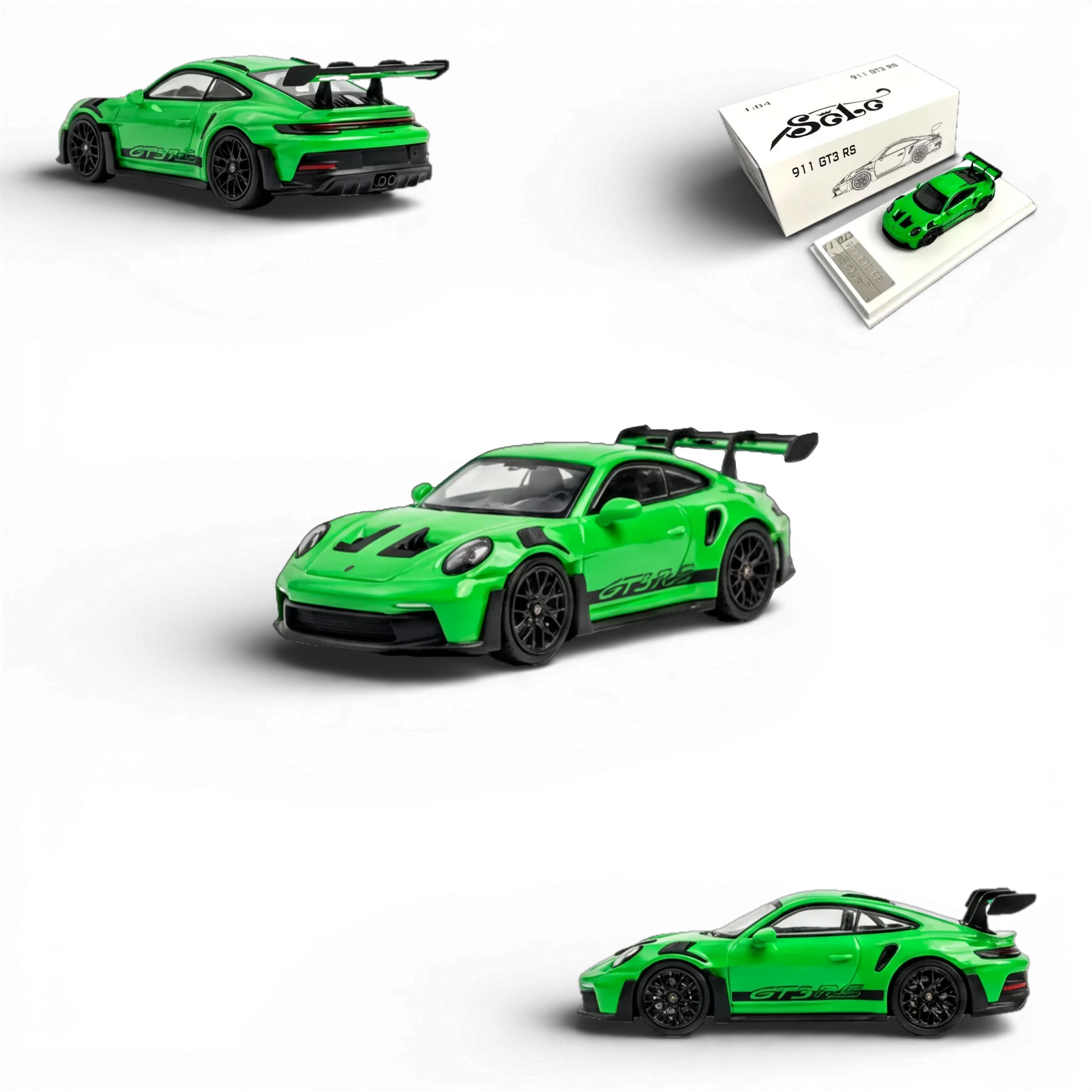 SOLO Porsche 911 992 GT3 RS Lizard Green 1:64 - ToylandEU
