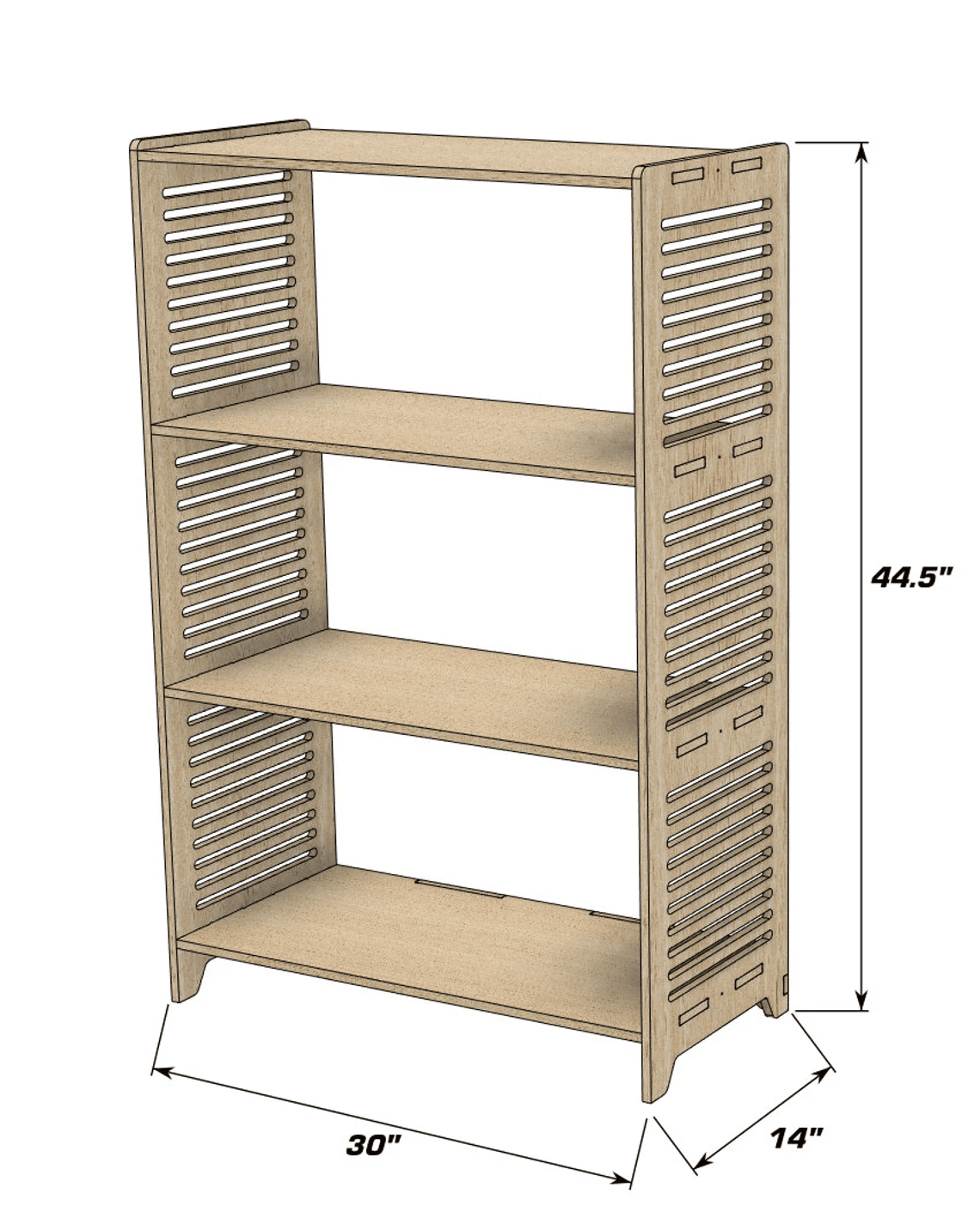 Toy Shelf | Baltic Birch Plywood | Pre Sanded | Large Single Montessori Unit