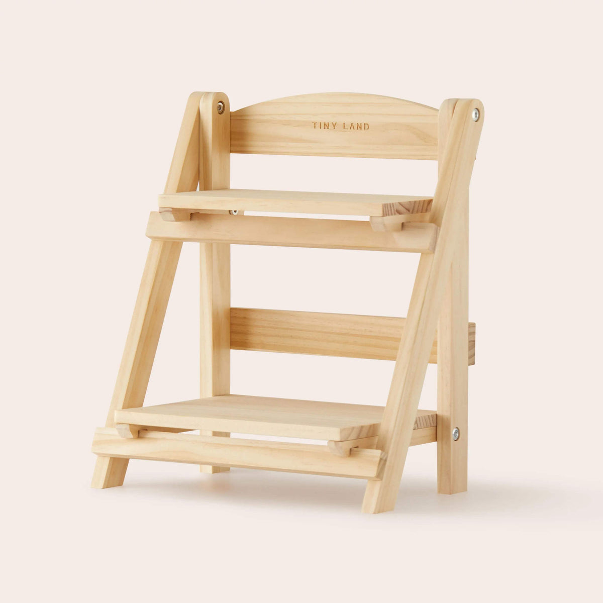 Play Kitchen Rack | Solid Natural Wood | Play Food Storage Shelf | Kids