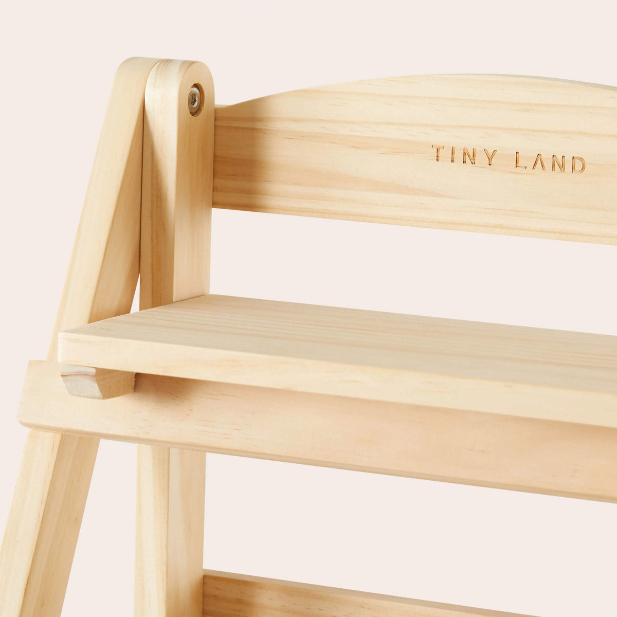 Play Kitchen Rack | Solid Natural Wood | Play Food Storage Shelf | Kids