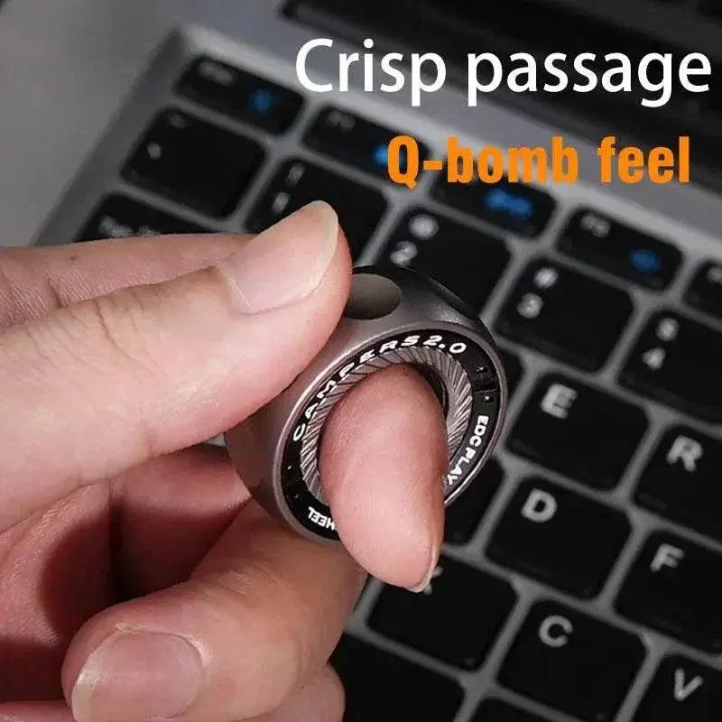  SPYSTAR Magnetic Fidget Ratchet Ring EDC Toys Adjustable Haptic Ring Stainless Steel Fingertip Metal Tyre Toys Stress Spinner -  ToylandEU™