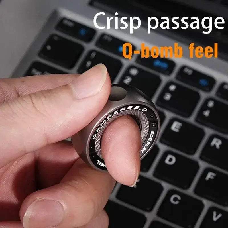 SPYSTAR Magnetic Fidget Ratchet Ring EDC Toys Adjustable Haptic Ring Stainless Steel Fingertip Metal Tyre Toys Stress Spinner - ToylandEU