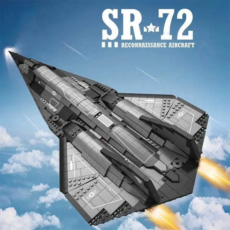 SR-72 Supersonic Jet Fighter Building Blocks 2071-Piece Desktop Display - ToylandEU