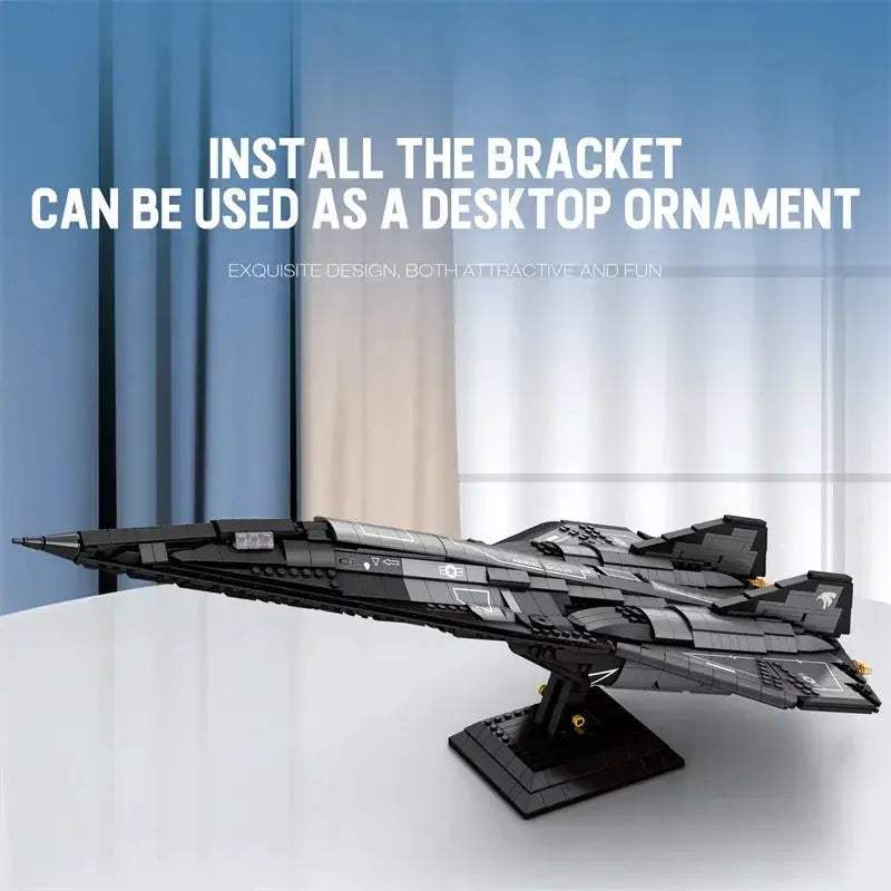 SR-72 Supersonic Jet Fighter Building Blocks 2071-Piece Desktop Display - ToylandEU