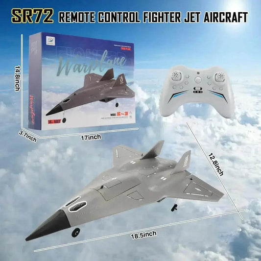  SR72 RC Plane 2.4G 4CH Remote Control Airplane Future Fighter Jet Dual Powerful Motors RC Drone Aircraft Toys for Kids and Adults -  ToylandEU™